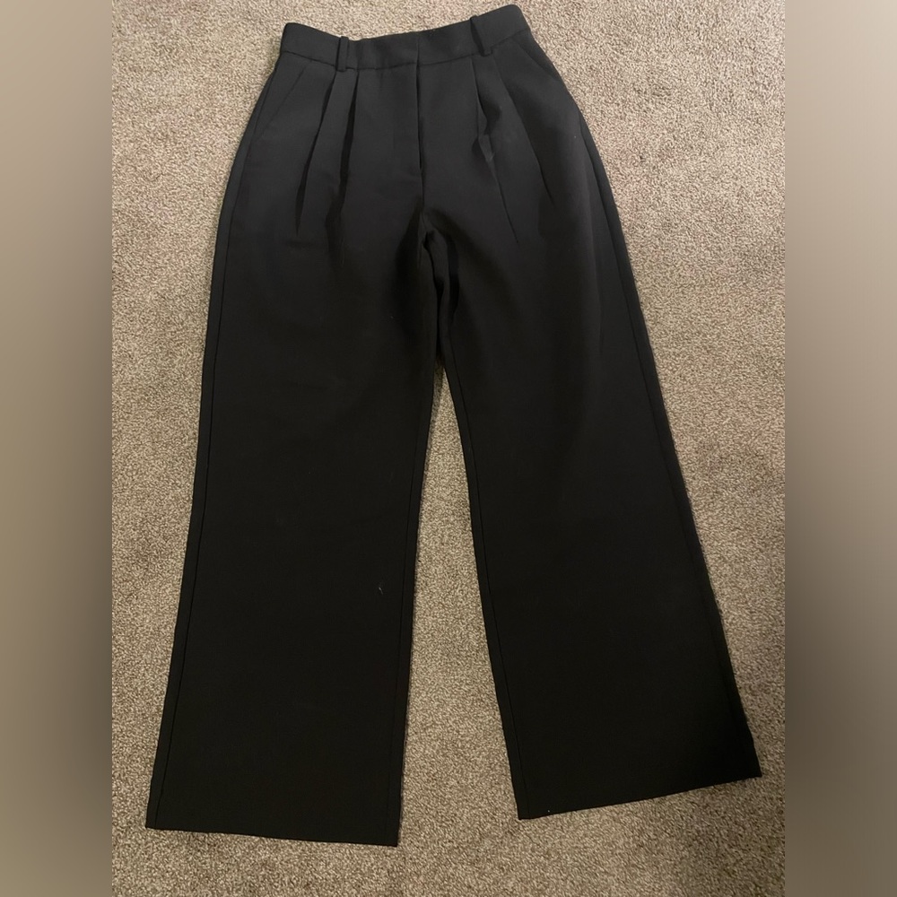 Sloane curve love wide leg black tailored pants